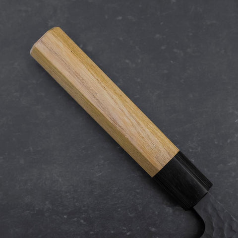 Kiritsuke Blue Super Kurouchi Tsuchime Zelkove Griff 210mm-[Musashi]-[Japan-Küchenmesser]
