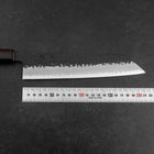Kiritsuke Blue Super Kurouchi Tsuchime Zelkove Griff 210mm-[Musashi]-[Japan-Küchenmesser]