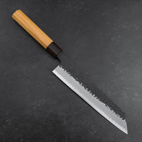 Kiritsuke Blue Super Kurouchi Tsuchime Zelkove Griff 210mm-[Musashi]-[Japan-Küchenmesser]