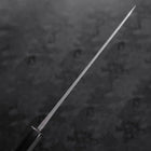 Kiritsuke Blue Steel #2 Kurouchi Damascus Chokin Dragon Buffalo Ebony Handle 210mm-[Musashi]-[Japanese-Kitchen-Knives]