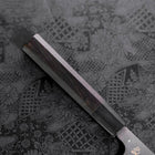 Kiritsuke Blue Steel #2 Kurouchi Damascus Chokin Dragon Buffalo Ebony Handle 210mm-[Musashi]-[Japanese-Kitchen-Knives]
