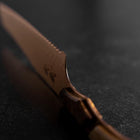 Kiritsuke Brotmesser VG-10 Kagami Damast Ahornholz Griff 210mm - Braun-[Musashi]-[Japan-Küchenmesser]
