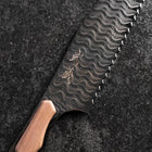 Kiritsuke Brotmesser VG-10 Kagami Damast Ahornholz Griff 210mm - Schwarz-[Musashi]-[Japan-Küchenmesser]