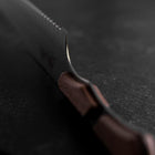 Kiritsuke Brotmesser VG-10 Kagami Damast Ahornholz Griff 210mm - Schwarz-[Musashi]-[Japan-Küchenmesser]