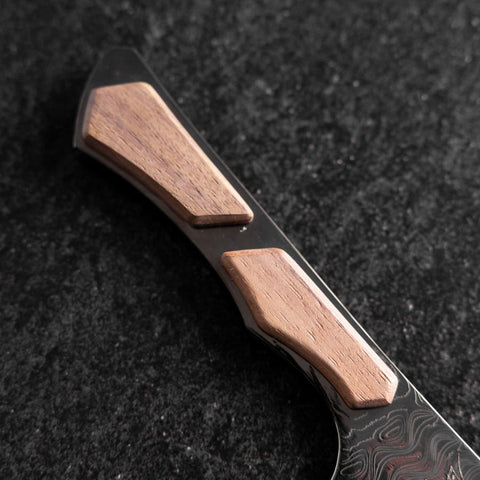 Kiritsuke Brotmesser VG-10 Kagami Damast Ahornholz Griff 210mm - Schwarz-[Musashi]-[Japan-Küchenmesser]