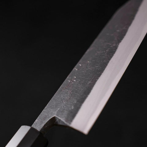 Kiritsuke Deba Blue Steel #2, Kurouchi Büffelhorn und Wenge Griff, 165mm-[Musashi]-[Japan-Küchenmesser]