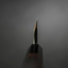 Kiritsuke Deba Honyaki Silver Steel #3 Mirror Buffalo Ebony Handle 180mm (7”)-[Musashi]-[Japan-Küchenmesser]
