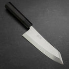 Kiritsuke Deba Honyaki Silver Steel #3 Mirror Buffalo Ebony Handle 180mm (7”)-[Musashi]-[Japan-Küchenmesser]
