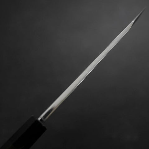 Kiritsuke Deba Honyaki Silver Steel #3 Kagami Büffelhorn und Ebenholz Griff 180mm-[Musashi]-[Japan-Küchenmesser]