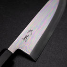 Kiritsuke Deba Silver Steel #3 Mirror Buffalo Ebony Handle 180mm (7”)-[Musashi]-[Japan-Küchenmesser]
