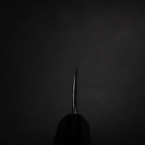 Kiritsuke Deba Silver Steel #3 Mirror Buffalo Ebony Handle 180mm (7”)-[Musashi]-[Japan-Küchenmesser]