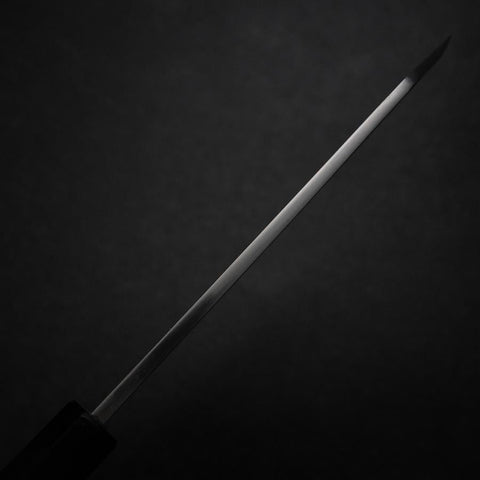Kiritsuke Deba Silver Steel #3 Mirror Buffalo Ebony Handle 180mm (7”)-[Musashi]-[Japan-Küchenmesser]