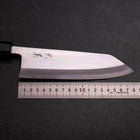 Kiritsuke Deba Silver Steel #3 Mirror Buffalo Ebony Handle 180mm (7”)-[Musashi]-[Japan-Küchenmesser]