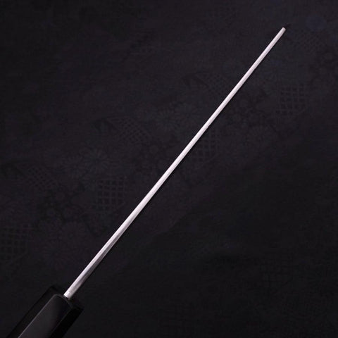 Kiritsuke Gyuto Blue Steel #1 Kurouchi Suminagashi Buffalo Ebony Handle 200mm (7.9”)-[Musashi]-[Japan-Küchenmesser]