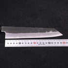 Kiritsuke Gyuto Blue Steel #1 Kurouchi Suminagashi Buffalo Ebony Handle 200mm (7.9”)-[Musashi]-[Japan-Küchenmesser]