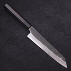 Kiritsuke Gyuto Blue Steel #1 Kurouchi Suminagashi Buffalo Ebony Handle 200mm (7.9”)-[Musashi]-[Japan-Küchenmesser]