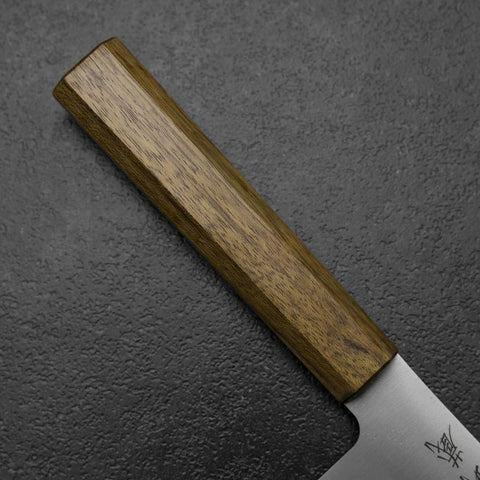 Kiritsuke Gyuto Blue Steel #2 Poliert Olivenholz Griff 210mm-[Musashi]-[Japan-Küchenmesser]