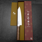 Kiritsuke Gyuto Blue Steel #2 Poliert Olivenholz Griff 210mm-[Musashi]-[Japan-Küchenmesser]