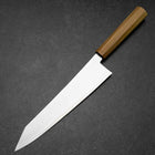 Kiritsuke Gyuto Blue Steel #2 Poliert Olivenholz Griff 240mm-[Musashi]-[Japan-Küchenmesser]