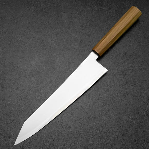 Kiritsuke Gyuto Blue Steel #2 Poliert Olivenholz Griff 240mm-[Musashi]-[Japan-Küchenmesser]