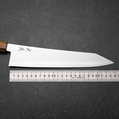 Kiritsuke Gyuto Blue Steel #2 Poliert Olivenholz Griff 240mm-[Musashi]-[Japan-Küchenmesser]