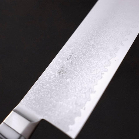 Kiritsuke Gyuto SG-2 Damast Weißer Griff 240mm-[Musashi]-[Japan-Küchenmesser]