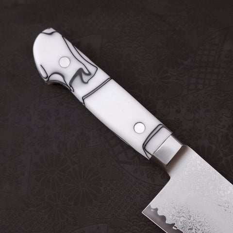 Kiritsuke Gyuto SG-2 Damast Weißer Griff 240mm-[Musashi]-[Japan-Küchenmesser]