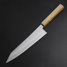 Kiritsuke Gyuto SLD Nickel Tsuchime Kolorierter Damast Olivenholz Griff 210mm Limited Edition-[Musashi]-[Japan-Küchenmesser]