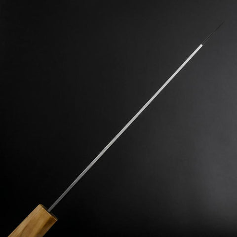 Kiritsuke Gyuto SLD Nickel Tsuchime Kolorierter Damast Olivenholz Griff 210mm Limited Edition-[Musashi]-[Japan-Küchenmesser]