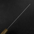 Kiritsuke Gyuto Silver Steel #3 Nashiji Olivenholz Griff 205mm-[Musashi]-[Japan-Küchenmesser]