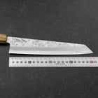 Kiritsuke Gyuto Silver Steel #3 Nashiji Olivenholz Griff 205mm-[Musashi]-[Japan-Küchenmesser]