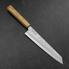 Kiritsuke Gyuto Silver Steel #3 Nashiji Olivenholz Griff 205mm-[Musashi]-[Japan-Küchenmesser]