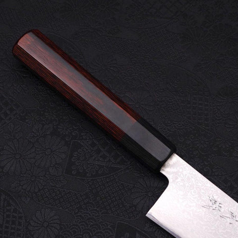 Kiritsuke Gyuto VG-10 Damast Grau-Roter Kirschholz Griff 210mm-[Musashi]-[Japan-Küchenmesser]