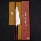 Kiritsuke Gyuto VG-10 Damast Grau-Roter Kirschholz Griff 210mm-[Musashi]-[Japan-Küchenmesser]