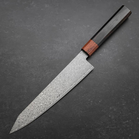 Kiritsuke Gyuto VG-10 Damast Rosen- und Ebenholz Griff 210mm-[Musashi]-[Japan-Küchenmesser]
