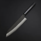 Kiritsuke Kobalt Edelstahl HRC62 Kurouchi Damast Büffelhorn und Ebenholz Griff 210mm-[Musashi]-[Japan-Küchenmesser]