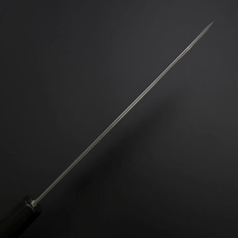 Kiritsuke Kobalt Edelstahl HRC62 Kurouchi Damast Büffelhorn und Ebenholz Griff 210mm-[Musashi]-[Japan-Küchenmesser]