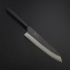Kiritsuke Kobalt Edelstahl HRC62 Kurouchi Damast Büffelhorn und Ebenholz Griff 210mm-[Musashi]-[Japan-Küchenmesser]