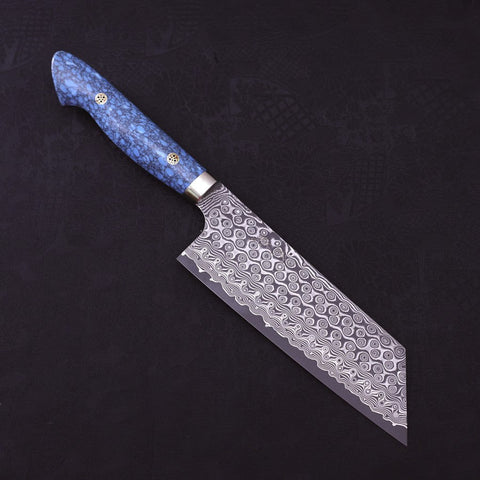 Kiritsuke Nakiri SG-2 Damast Blauer Türkis Griff 170mm-[Musashi]-[Japan-Küchenmesser]