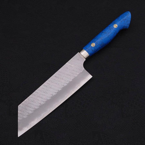 Kiritsuke Nakiri SG-2 Tsuchime Blauer Türkis Griff 170mm-[Musashi]-[Japan-Küchenmesser]