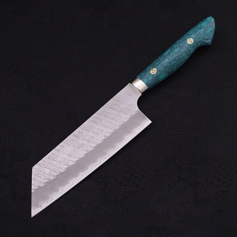Kiritsuke Nakiri SG-2 Tsuchime Grüner Türkis Griff 170mm-[Musashi]-[Japan-Küchenmesser]