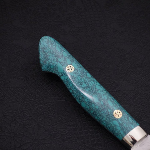 Kiritsuke Nakiri SG-2 Tsuchime Grüner Türkis Griff 170mm-[Musashi]-[Japan-Küchenmesser]