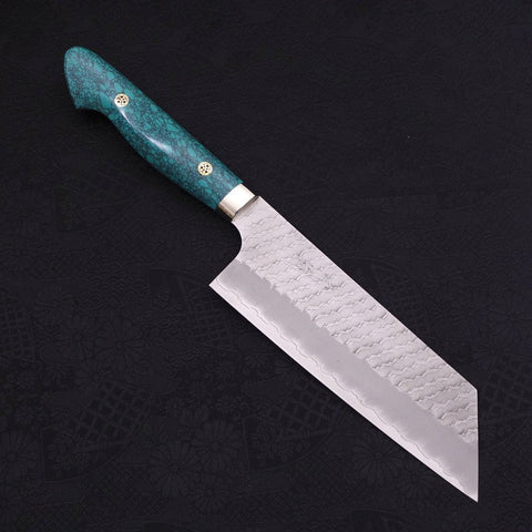 Kiritsuke Nakiri SG-2 Tsuchime Grüner Türkis Griff 170mm-[Musashi]-[Japan-Küchenmesser]