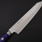Kiritsuke Petty AUS-10 Tsuchime Blauer Westlicher Griff 145mm-[Musashi]-[Japan-Küchenmesser]
