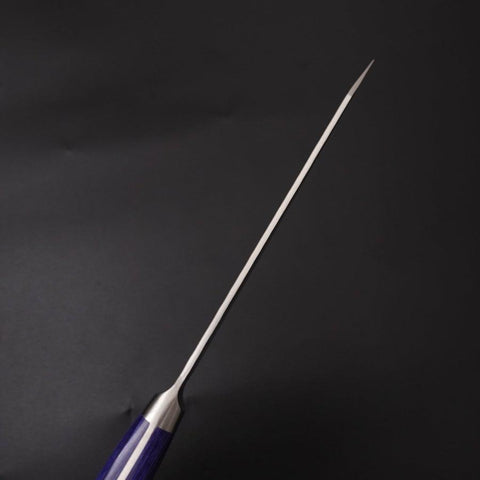 Kiritsuke Petty AUS-10 Tsuchime Blauer Westlicher Griff 145mm-[Musashi]-[Japan-Küchenmesser]