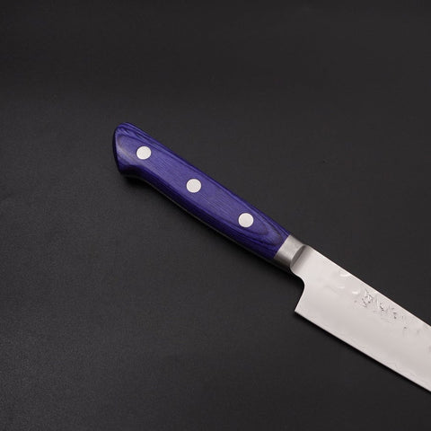 Kiritsuke Petty AUS-10 Tsuchime Blauer Westlicher Griff 145mm-[Musashi]-[Japan-Küchenmesser]