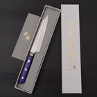 Kiritsuke Petty AUS-10 Tsuchime Blauer Westlicher Griff 145mm-[Musashi]-[Japan-Küchenmesser]