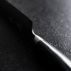 Kiritsuke Petty Blue Steel #2 Nashiji Edelstahlummantelung Westlicher Dunkelblauer Griff 140mm-[Musashi]-[Japan-Küchenmesser]