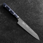 Kiritsuke Petty Blue Steel #2 Nashiji Edelstahlummantelung Westlicher Dunkelblauer Griff 140mm-[Musashi]-[Japan-Küchenmesser]