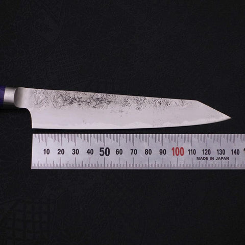 Kiritsuke Petty Blue Steel #2 Nashiji Stainless Clad Blue Western Handle 140mm (5.5”)-[Musashi]-[Japan-Küchenmesser]